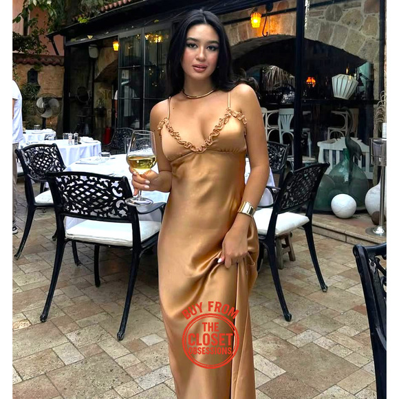 RARE!!! ZARA Satin Effect Slip Dress NWT - Picture 8 of 16